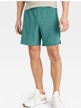 Men's Sport Shorts 7" - All In Motion Teal Green XXL